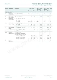 74HCT138BQ-Q100數據表 頁面 6