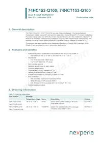 74HCT153D-Q100J Datasheet Copertura