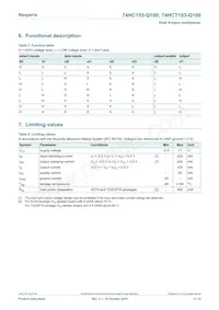 74HCT153D-Q100J Datasheet Pagina 4