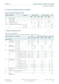 74HCT153D-Q100J Datasheet Pagina 5