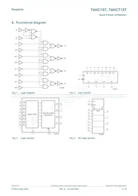 74HCT157PW數據表 頁面 2