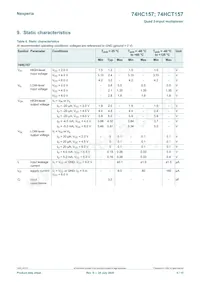 74HCT157PW Datasheet Pagina 5