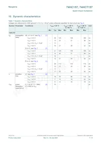 74HCT157PW數據表 頁面 7