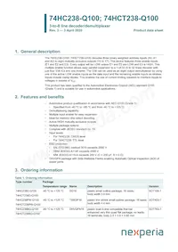 74HCT238D-Q100J Datasheet Cover