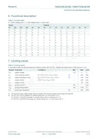 74HCT238D-Q100J Datasheet Page 4