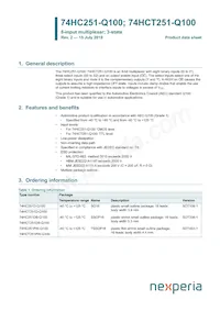 74HCT251DB-Q100J Datasheet Cover