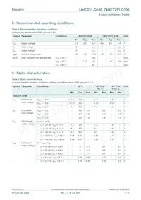 74HCT251DB-Q100J Datasheet Page 5