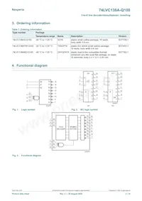 74LVC138AD-Q100J Datasheet Pagina 2