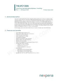 74LVC138APW/AUJ Datasheet Cover