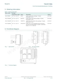 74LVC138APW/AUJ Datasheet Pagina 2