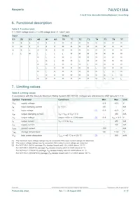 74LVC138APW/AUJ Datenblatt Seite 4