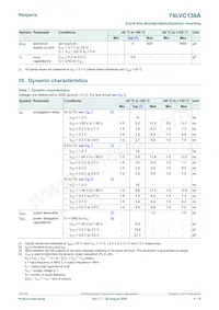 74LVC138APW/AUJ Datasheet Pagina 6