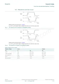 74LVC138APW/AUJ Datasheet Page 7