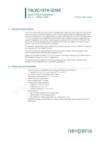 74LVC157ADB-Q100J Datasheet Copertura