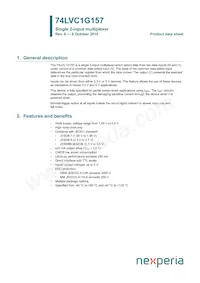 74LVC1G157GN Datasheet Copertura