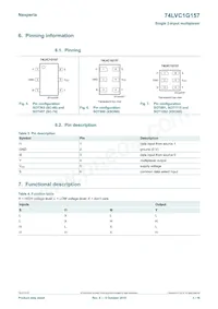 74LVC1G157GN Datasheet Page 3