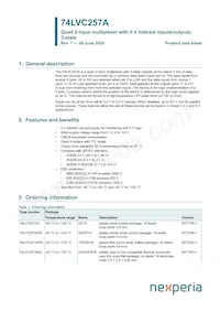 74LVC257APW/AUJ Datasheet Cover