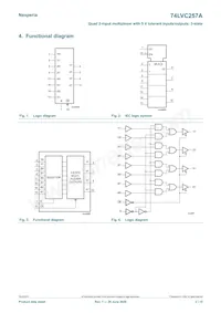 74LVC257APW/AUJ Datasheet Page 2