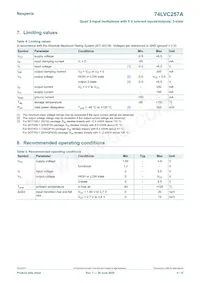 74LVC257APW/AUJ數據表 頁面 4