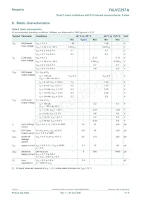 74LVC257APW/AUJ Datasheet Pagina 5