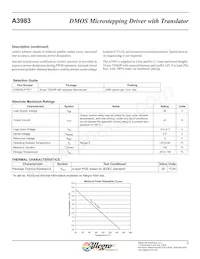 A3983SLP-T Datasheet Pagina 2