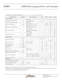 A3983SLP-T Datasheet Pagina 3