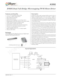 A3992SB-T Datasheet Cover