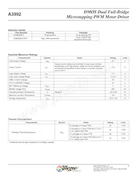 A3992SB-T Datasheet Page 2