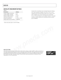 AD8240YRM Datasheet Pagina 4