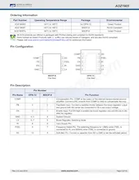 AOZ1905FIL數據表 頁面 2