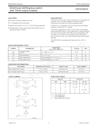 CBTD16210DGG/S400 Datasheet Pagina 3