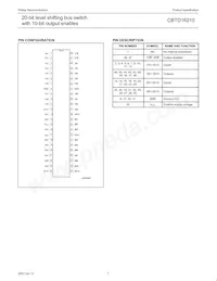 CBTD16210DGG/S400 Datasheet Pagina 4