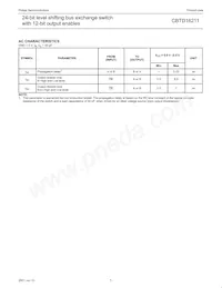 CBTD16211DGG Datasheet Pagina 6