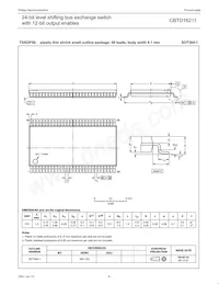 CBTD16211DGG Datasheet Pagina 10