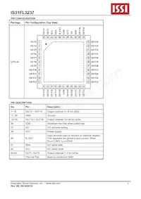 IS31FL3237-QFLS4-TR Datasheet Page 2