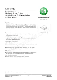 LB11660RV-MPB-H Datasheet Cover