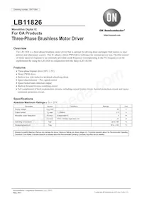 LB11826-E Datasheet Copertura