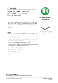 LC78616PE-6D02-H Datasheet Copertura