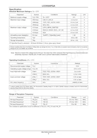 LV25500PQA-NH Datasheet Page 2