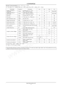LV25500PQA-NH Datasheet Page 3