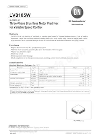 LV8105W-TLM-E Datasheet Cover