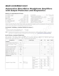 MAX13330GEE/V+T Datasheet Pagina 2