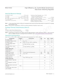 MAX15053AEWL+T Datasheet Pagina 2