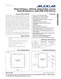 MAX16800ATE/V+T Datenblatt Cover
