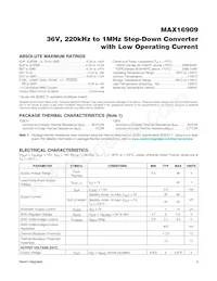MAX16909RAUE/V+CMD Datasheet Pagina 2
