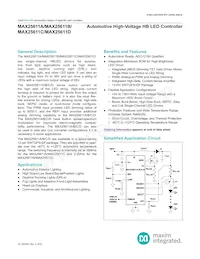 MAX25611AATC/VY+ Datenblatt Cover