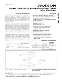 MAX4410EUD+TG40 Datenblatt Cover