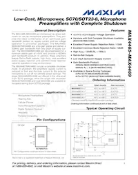 MAX4467EKA+TG51 Datenblatt Cover