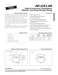 MAX889RESA-T Datasheet Copertura