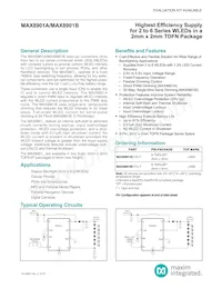 MAX8901BETA+TCH8 Datenblatt Cover